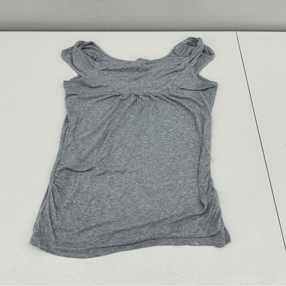 Mixit Gray Fitted Ruched Tank Top